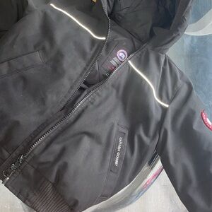 Canada Goose Black Reflective Hooded Coat